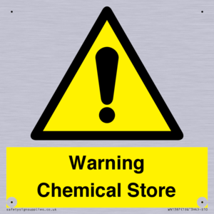 Warning Chemical Store